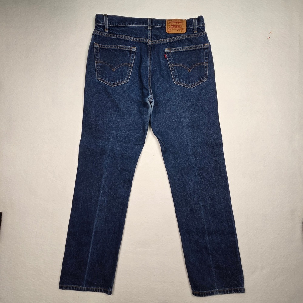 Vtg Y2K Levi's 505 Jeans Mens 36x32 Blue Made in USA Straight Leg Denim 2000 - Picture 2 of 16